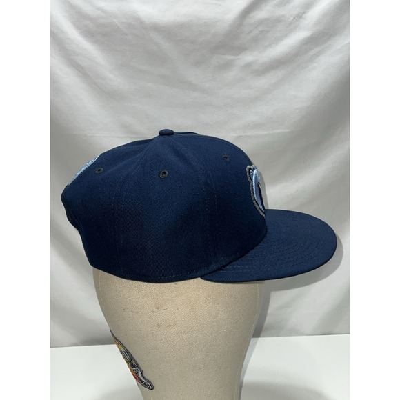 Memphis Grizzlies New Era 9FIFTY Adjustable Snapback Hat Cap Navy Logo - Picture 4 of 13